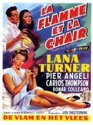 Flame and the Flesh - Belgian Movie Poster (xs thumbnail)