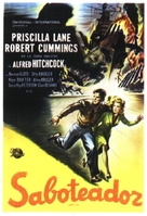 Saboteur - Argentinian Movie Poster (xs thumbnail)