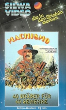 Machismo: 40 Graves for 40 Guns - German VHS movie cover (xs thumbnail)