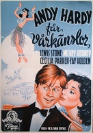 Andy Hardy Gets Spring Fever - Swedish Movie Poster (xs thumbnail)