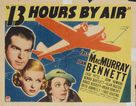 Thirteen Hours by Air - Movie Poster (xs thumbnail)