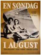 Domenica d&#039;agosto - Danish Movie Poster (xs thumbnail)