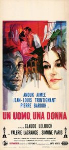 Un homme et une femme - Italian Movie Poster (xs thumbnail)