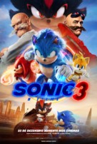 Sonic the Hedgehog 3 - Brazilian Movie Poster (xs thumbnail)