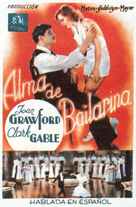 Dancing Lady - Spanish Movie Poster (xs thumbnail)