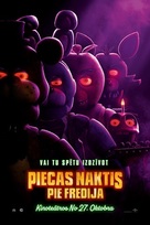Five Nights at Freddy&#039;s - Latvian Movie Poster (xs thumbnail)