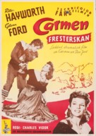 The Loves of Carmen - Swedish Movie Poster (xs thumbnail)