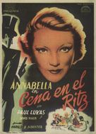 Diner bij Ritz - Spanish Movie Poster (xs thumbnail)