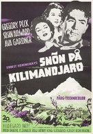 The Snows of Kilimanjaro - Swedish Movie Poster (xs thumbnail)