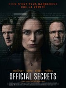 Official Secrets - French Movie Poster (xs thumbnail)