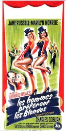 Gentlemen Prefer Blondes - French Movie Poster (xs thumbnail)
