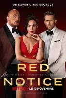 Red Notice - French Movie Poster (xs thumbnail)