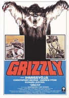 Grizzly - Finnish VHS movie cover (xs thumbnail)