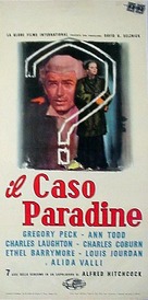 The Paradine Case - Italian Movie Poster (xs thumbnail)