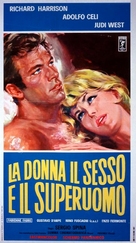 La donna, il sesso e il superuomo - Italian Movie Poster (xs thumbnail)