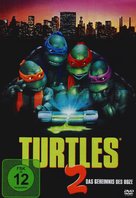 Teenage Mutant Ninja Turtles II: The Secret of the Ooze - German DVD movie cover (xs thumbnail)