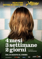 4 luni, 3 saptamini si 2 zile - Italian Movie Poster (xs thumbnail)