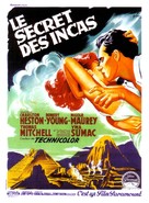 Secret of the Incas - French Movie Poster (xs thumbnail)