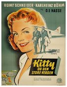 Kitty und die gro&szlig;e Welt - Danish Movie Poster (xs thumbnail)