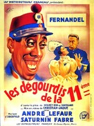 D&eacute;gourdis de la 11&egrave;me, Les - French Movie Poster (xs thumbnail)
