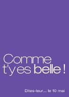 Comme t&#039;y es belle! - French poster (xs thumbnail)