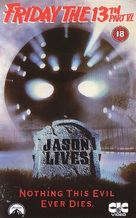 Friday the 13th Part VI: Jason Lives - British VHS movie cover (xs thumbnail)
