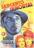 Immortal Sergeant - Spanish Movie Poster (xs thumbnail)