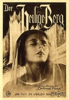 Der heilige Berg - German Movie Poster (xs thumbnail)