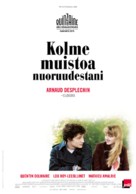 Trois souvenirs de ma jeunesse - Finnish Movie Poster (xs thumbnail)