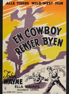 Tall in the Saddle - Danish Movie Poster (xs thumbnail)