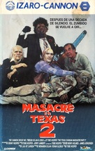 The Texas Chainsaw Massacre 2 - Spanish VHS movie cover (xs thumbnail)