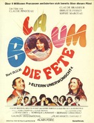 La Boum - German Movie Poster (xs thumbnail)
