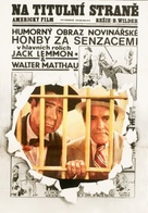 The Front Page - Czech Movie Poster (xs thumbnail)