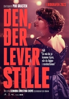 Den, der lever stille - Danish Movie Poster (xs thumbnail)