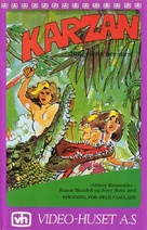 Karzan, il favoloso uomo della jungla - Norwegian VHS movie cover (xs thumbnail)