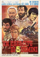 Esercito di cinque uomini, Un - Italian Movie Poster (xs thumbnail)