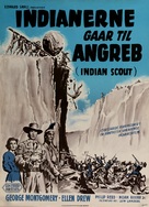 Davy Crockett, Indian Scout - Danish Movie Poster (xs thumbnail)