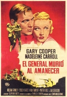 The General Died at Dawn - Spanish Movie Poster (xs thumbnail)