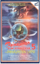 A Nightmare on Elm Street: The Dream Child - Finnish VHS movie cover (xs thumbnail)