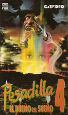 A Nightmare on Elm Street 4: The Dream Master - Argentinian VHS movie cover (xs thumbnail)