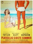 Suddenly, Last Summer - Danish Movie Poster (xs thumbnail)