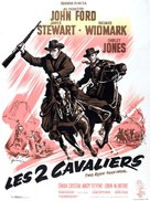 Two Rode Together - French Movie Poster (xs thumbnail)