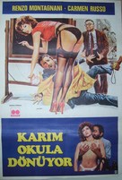 Mia moglie torna a scuola - Turkish Movie Poster (xs thumbnail)