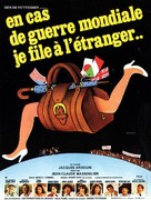 En cas de guerre mondiale, je file &agrave; l&#039;&eacute;tranger - French Movie Poster (xs thumbnail)