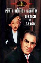Witness for the Prosecution - Spanish DVD movie cover (xs thumbnail)