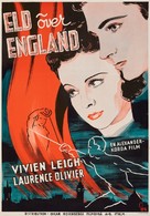 Fire Over England - Swedish Movie Poster (xs thumbnail)