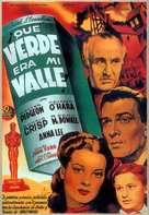 How Green Was My Valley - Spanish Movie Poster (xs thumbnail)