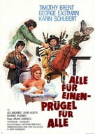 Tutti per uno botte per tutti - German Movie Poster (xs thumbnail)