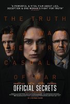Official Secrets - British Movie Poster (xs thumbnail)