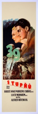 The 39 Steps - Czech Movie Poster (xs thumbnail)